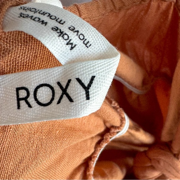 Roxy Elegant Orange/Cognac Sleeveless Dress - Picture 5 of 6